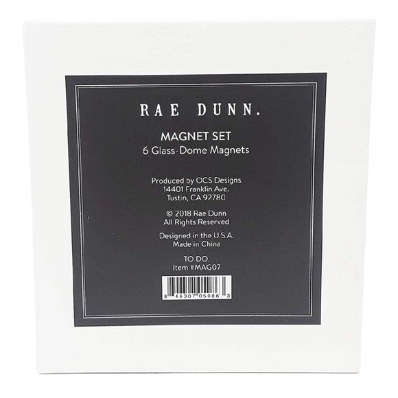 Rae Dunn- Six Dome Magnet Set - Picture 2 of 5